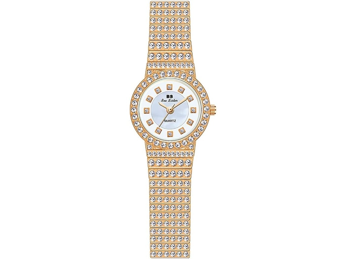 Crystal Diamonds Reloj De Pulso Femenino Ultrafino Y Pequeño Esfera Escala De Plata Yuysan