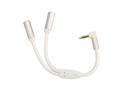 Adaptador Divisor En Y De Auriculares Estéreo De 3,5 Mm Macho A 2 Hembras Para Pc, Portátiles Y Tabletas.