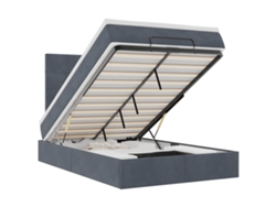 Maison Exclusive - Estructura Cama Otomana Colchones Terciopelo Gris Oscuro