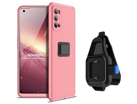 Funda Realme 7 Pro Slim Armor 360º con Soporte para la Cintura Rosa