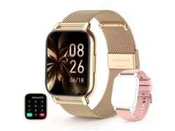 Reloj inteligente Yizhood P66: Conexión con un solo clic entre sistemas Android e iOS (oro)