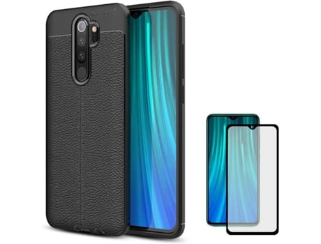 Carcasa y Protector Xiaomi Redmi Note 8 Pro Rugged Leather Negro
