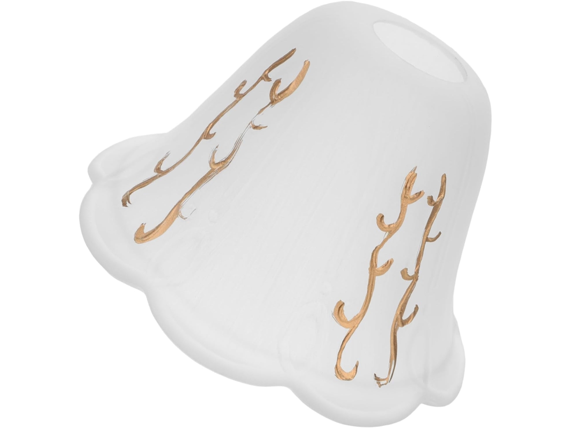Lámpara de araña decorativa de cristal blanco para un salón moderno, sencilla y delicada, una opción para sustituir una lámpara colgante.