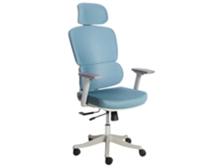 Silla de oficina Beliani Viscount en poliéster azul 50x63x131