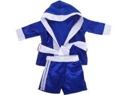 Disfraz de boxeo para bebé niño, ideal para sesiones de fotos de recién nacidos, confeccionado en fibra sintética y fácil de usar.