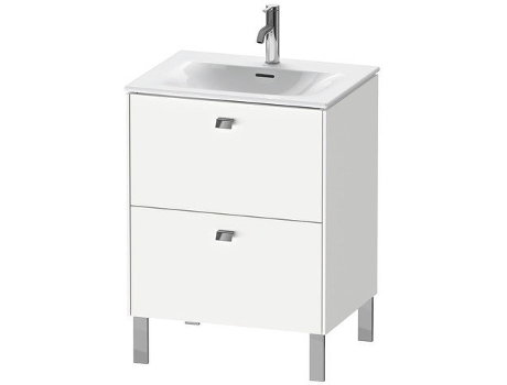 Pedestal de lavabo DURAVIT Brioso vertical 62,0 x 47,9 cm 2 cajones incl. recorte de sifón y delantal para lavabo Viu 234463