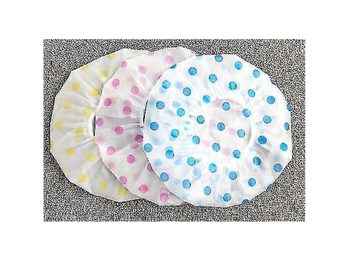 Gorro De Ducha Reutilizable Con Elástico Para Mujeres Y Niñas (3 Unidades, Amarillo, Azul, Rosa)