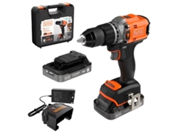 Taladro percutor sin escobillas BLACK+DECKER BLD683D2XK-QW de 18 V y 2 Ah