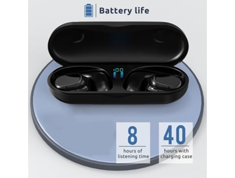 ELKUAIE Auriculares de conducción de aire de oreja abierta para niños y adultos Bluetooth 5.3 Ear Buds