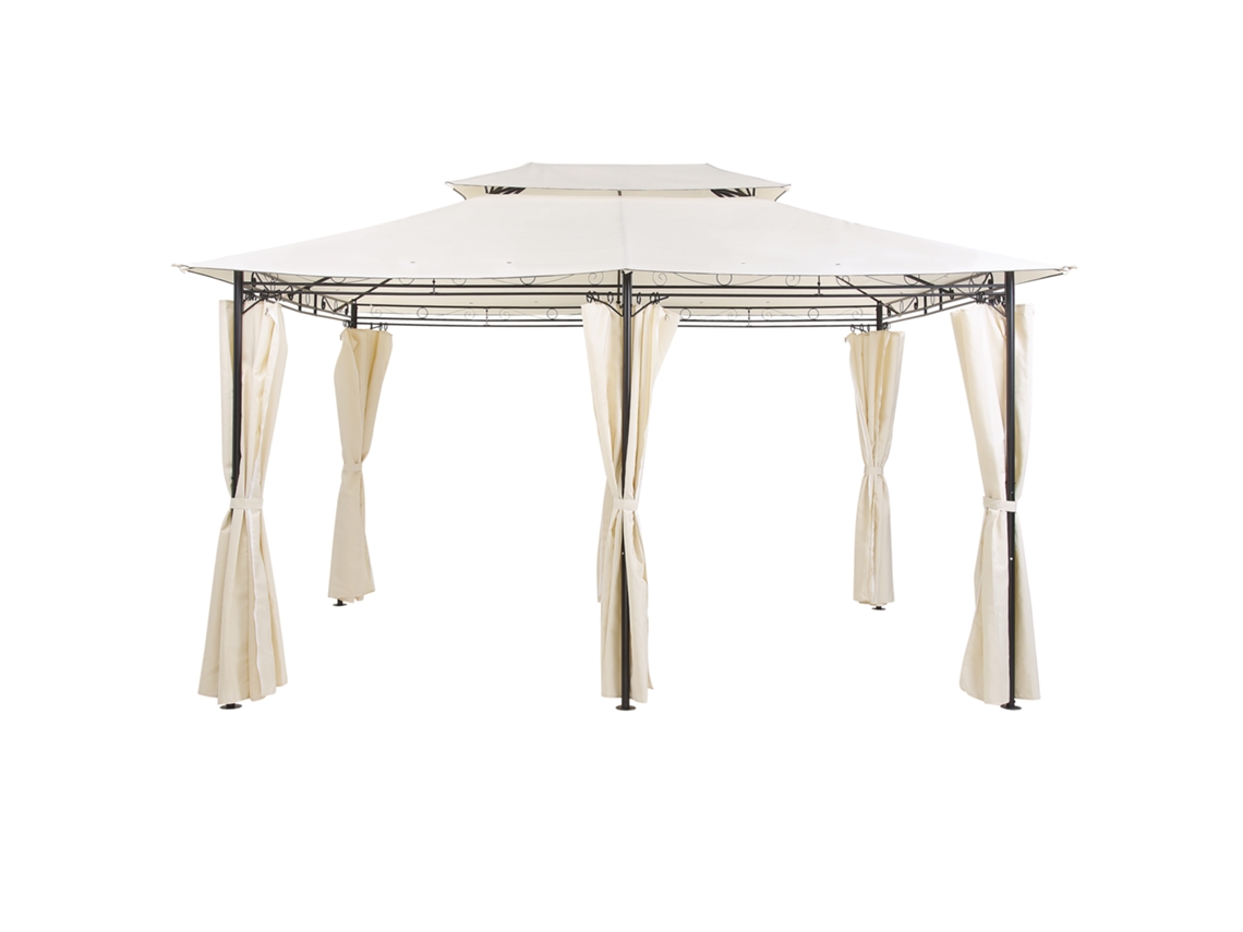 Pabellón de Jardín Beige BELIANI Colos 300x400 cm