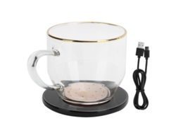Calentador De Tazas Para Beber Con Base De Carga Inalámbrica De Taza De 350ml, Cargador Multifuncional