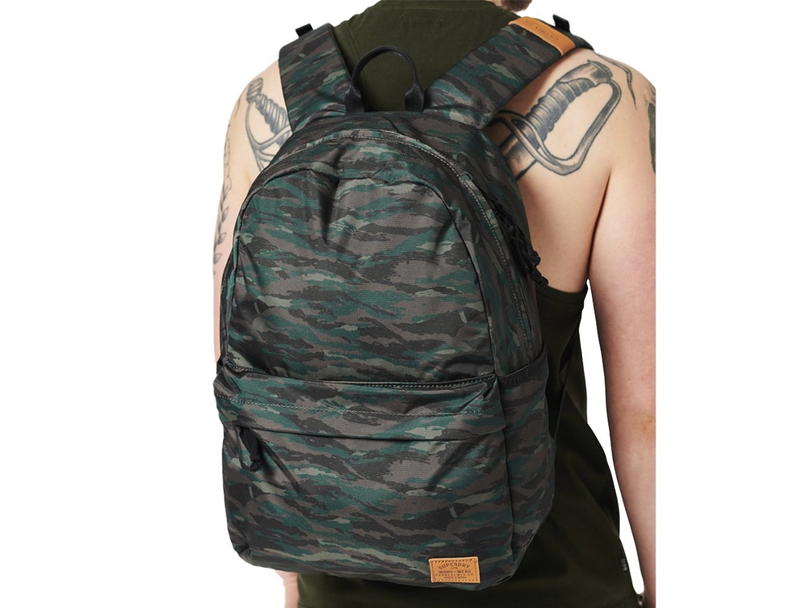Bolsa de Pelotas SUPERDRY Vintage printed montana (Gris)