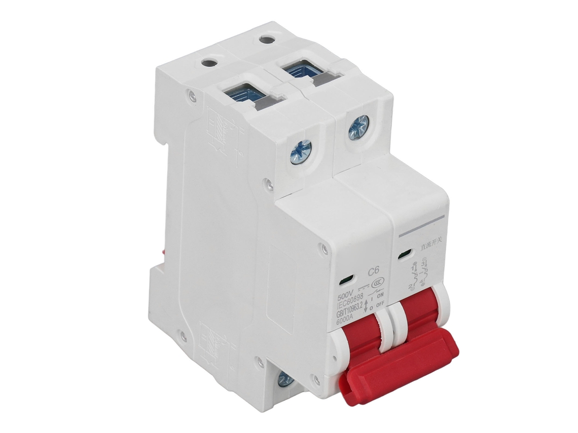 2026dz - Disyuntor miniatura 2p 6a 6000a para sistema fotovoltaico solar DC500v