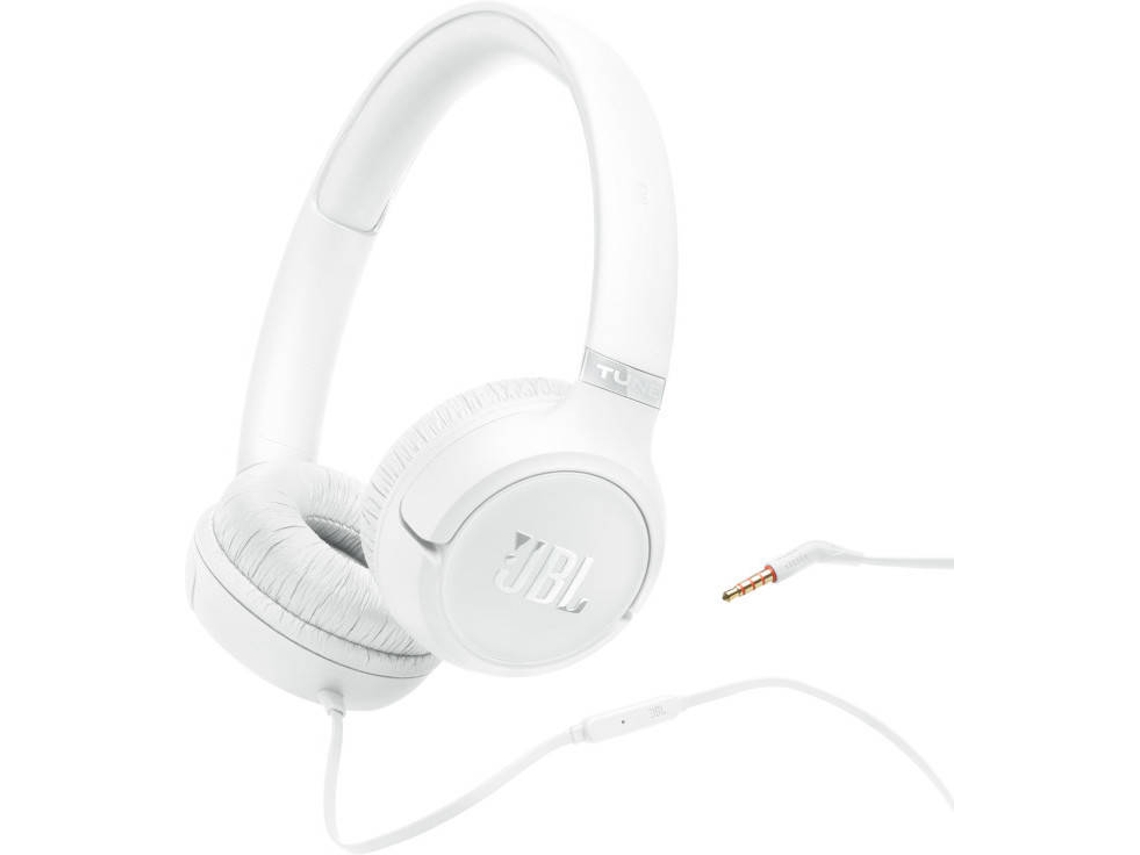Auriculares com Cable JBL T530WHT (On Ear -  Micrófono - Blanco)