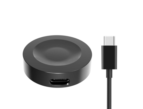 Cargador de base inalámbrico Usb Cable de carga rápida Adaptador de base Soporte de carga Compatible para Huawei Watch Buds negro