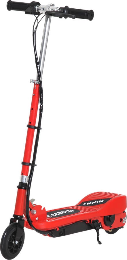 Patinete Eléctrico HOMCOM E-Scooter Plegable 12V Rojo