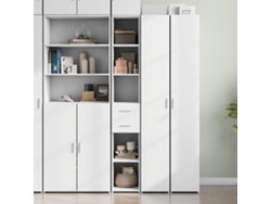 Aparador | Mueble De Comedor | Buffet De Madera De Ingeniería Blanco 30x42,5x185 Cm Wsd13871