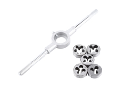 Kit De Herramientas Manuales Para Roscado De 6 Piezas Con Terrajas Y Llaves - Acero Para Rodamientos Para Tornillos