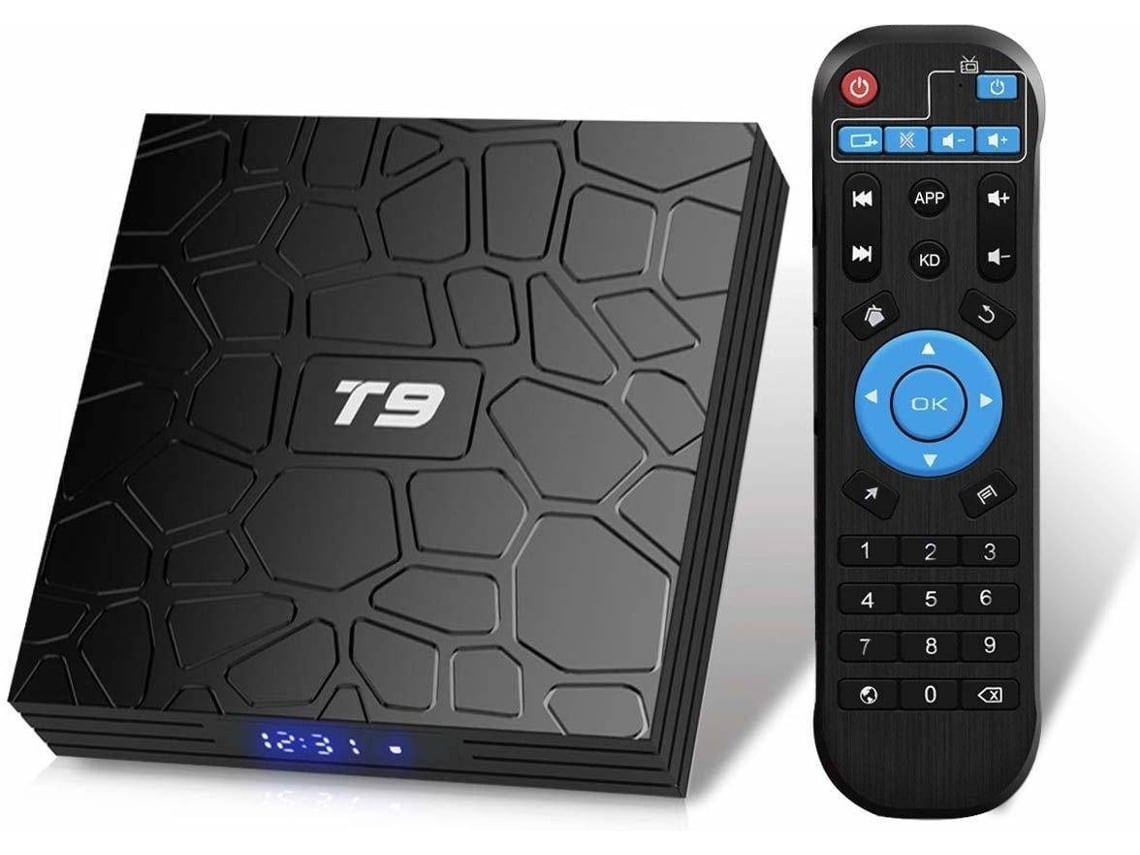 Smart TV Box ELORY T9 713 w5 (Android 4K Ultra HD, 4 GB de RAM, Wi-Fi)