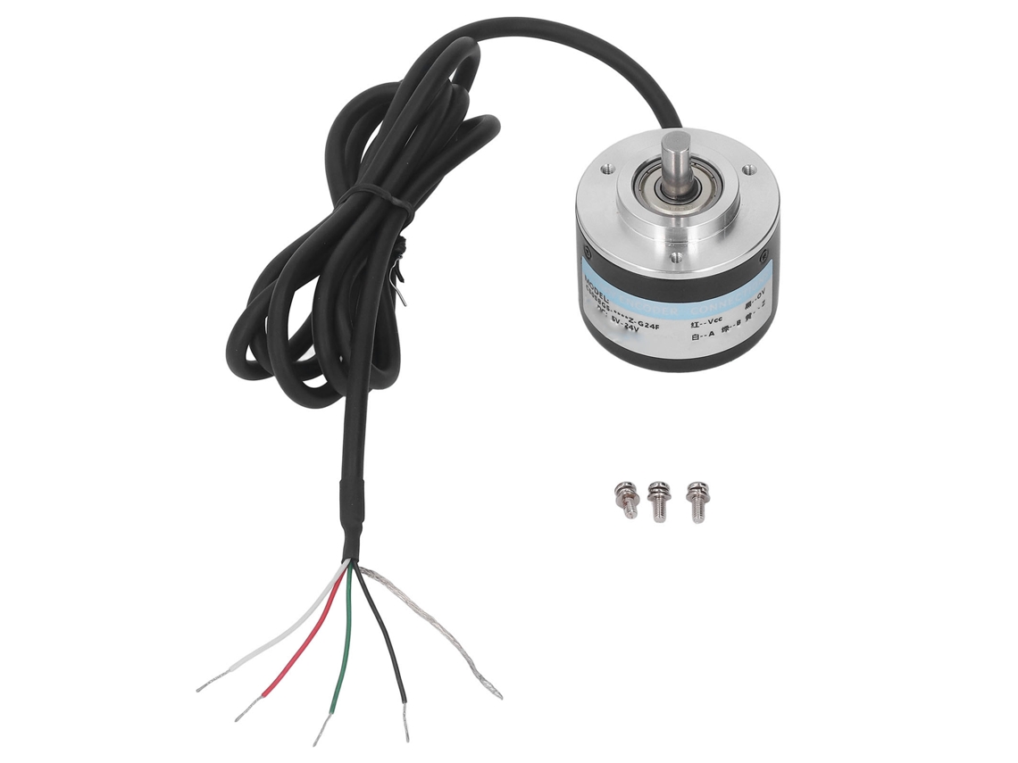 Codificador Rotativo Incremental De 2 Fases, 50 Mm, Ip50, Pnp, 500 Pulsaciones/retrocesos, Cc 5-24 V