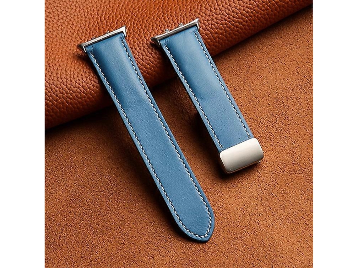 Correa de cuero compatible con Honor Watch 5, hebilla plegable magnética y banda de reloj de cola puntiaguda Facpoet