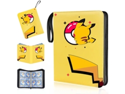 Álbum De Tarjetas Coleccionables De Pu Eva Con 4/9 Bolsillos, Capacidad Para 400/900 Tarjetas, Con Cremallera Y Asa.