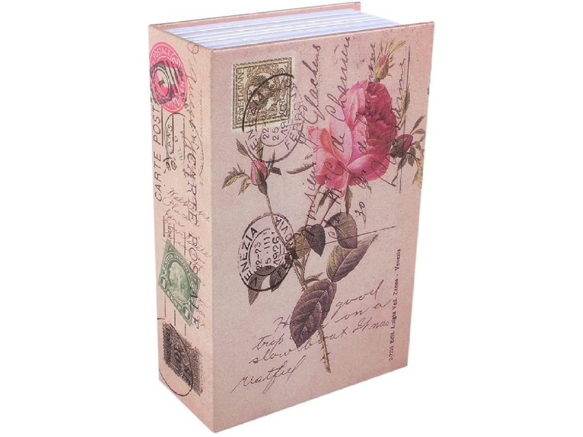 Caja de Seguridad Haofy, Libro Cofre con Llave, Cajón en Forma de Diccionario, Cofre para Guardar Dinero con Cerradura, Estilo Diario Rosa EIOORORRIY