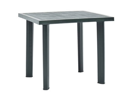 MAISON EXCLUSIVE Mesa de jardín de plástico verde 80x75x72 cm