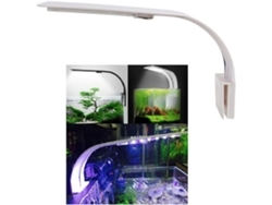 Lámpara Para Acuario – Dispositivo De Iluminación Led (blanco Y Azul) Con Soporte De Clip (para Acuarios De 23 A 50 Cm)