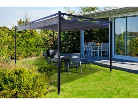 Pérgola/Cenador autoportante NOOSA 400S300 Gris claro