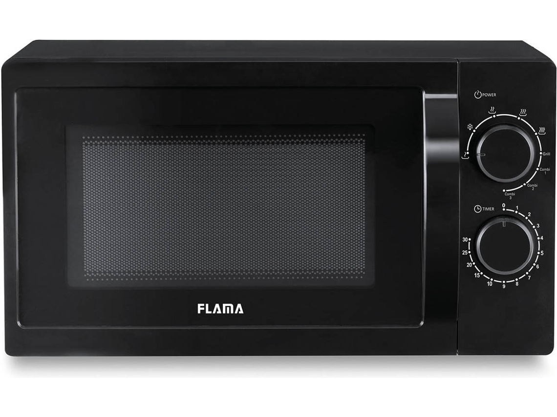 Microondas FLAMA 1887FL (20 L - Con Grill - Negro)