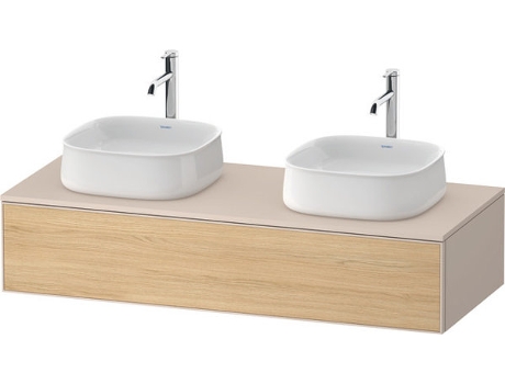Lavabo de consola DURAVIT Zencha 1300x550mm,1 extraíble 2 recortes ZE4813B