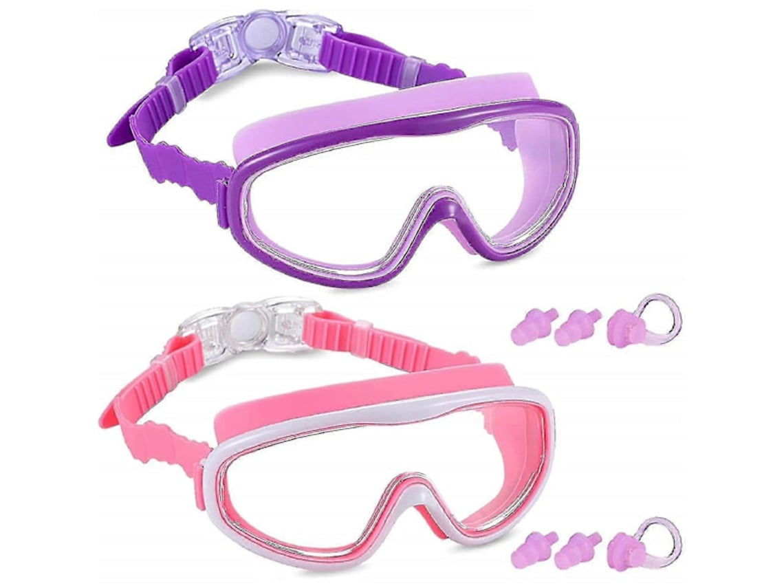 Pack De 2 Gafas De Natación Para Niños, Gafas De Natación Para Niños Y Adolescentes De 3 A 15 Años, Amplio Campo De Visión, Antivaho.