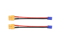 2 Piezas Adaptador De Conector Ec2 Macho A Xt60 Hembra Para Baterías Lipo Nimh Nicd