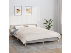 Manta Con Peso Tela Color Crema Claro 200x230 Cm 13 Kg