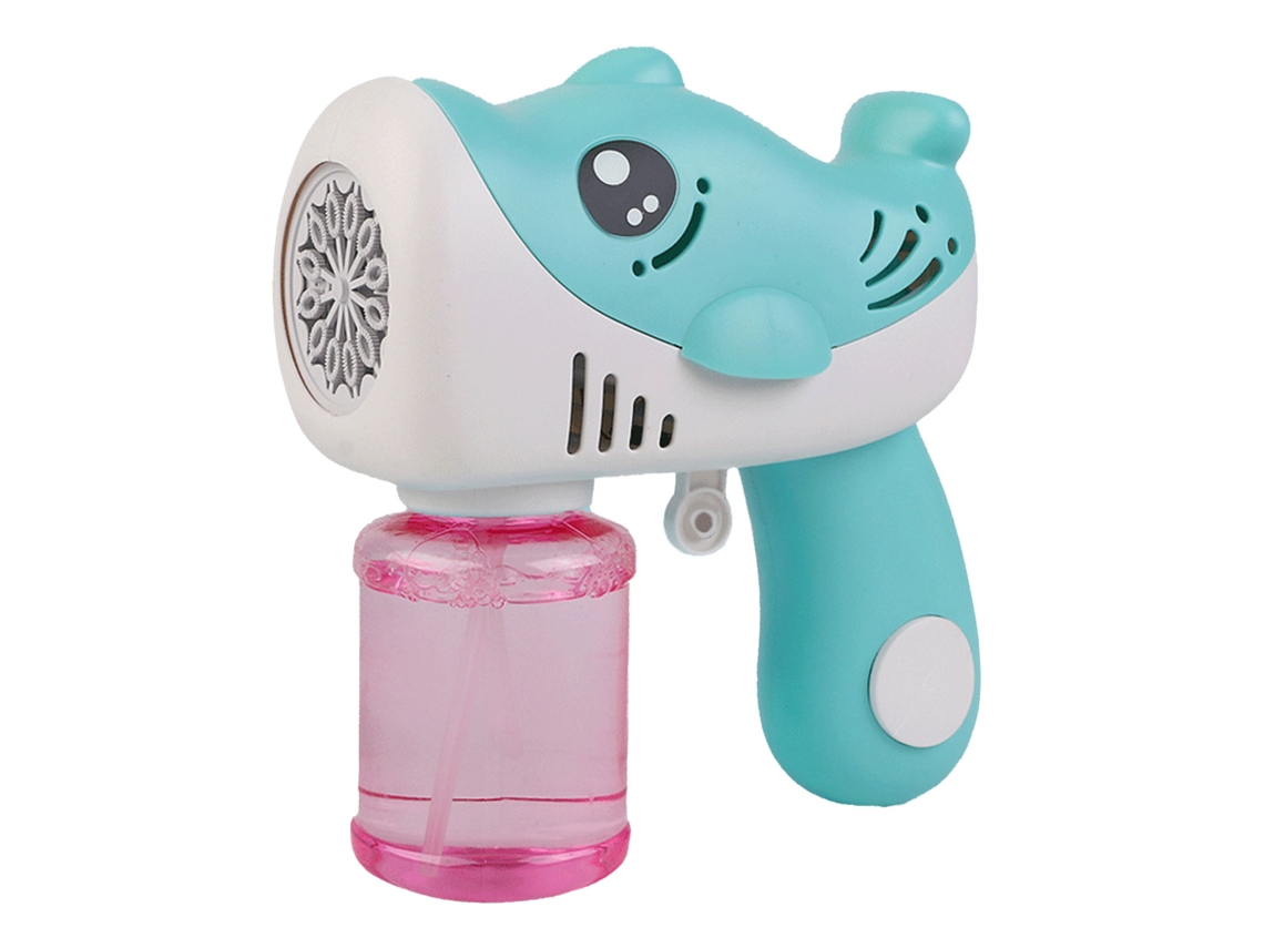 Ats-máquina De Burbujas Infantil Forma De Delfín 12 Orificios Anti-fugas Automática Juguete Exterior Verde