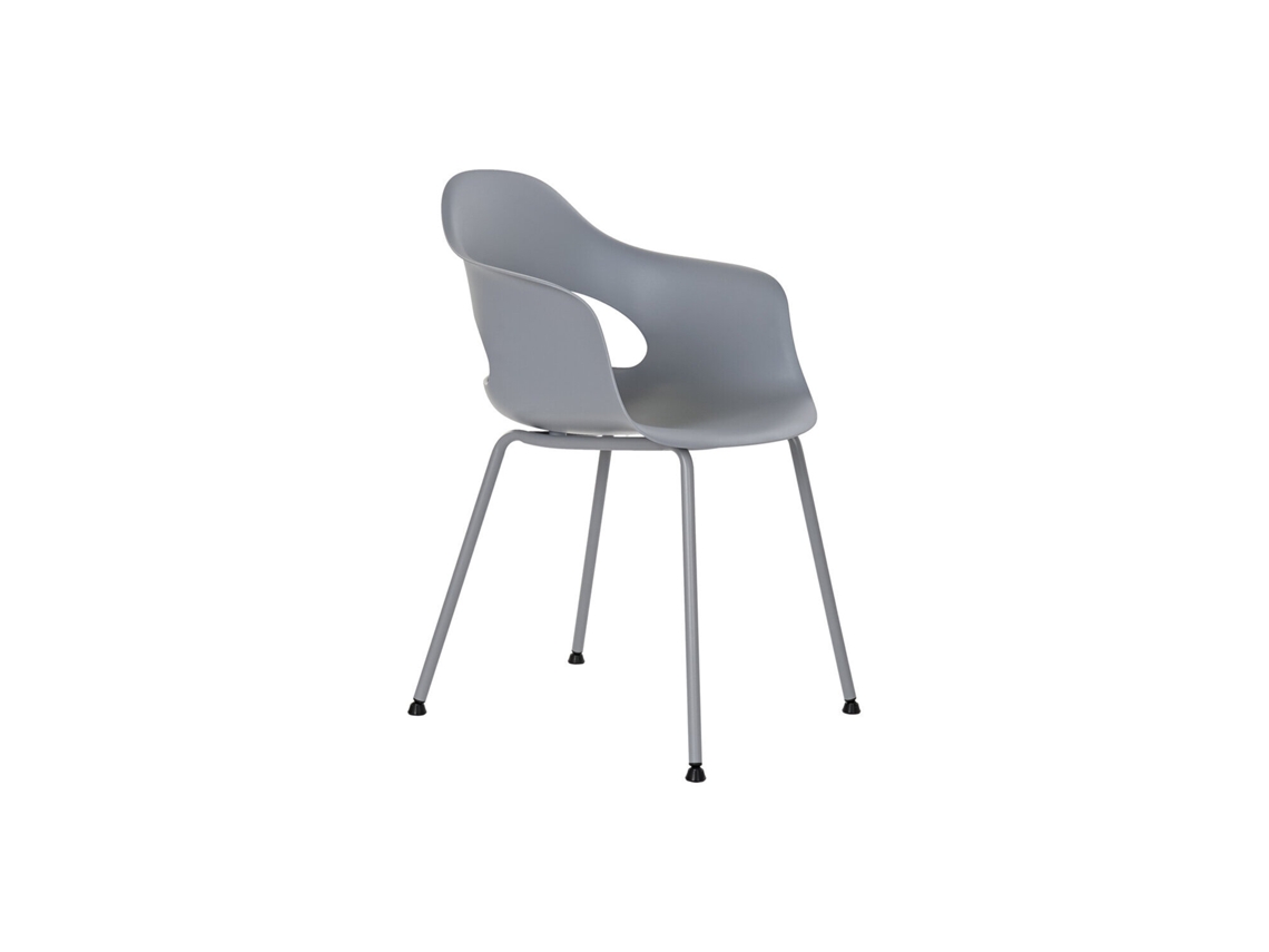 Silla Pp Metal Mate Gris Claro 56x54x80cm