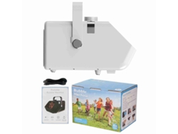 Ymsl Máquina De Burbujas Automática Portátil 2 Velocidades Para Fiestas Bodas Cumpleaños Uso Interior Exterior Blanco Hxl