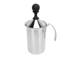 Espumador De Leche Manual De Acero Inoxidable Con Doble Capa: Versátil Para Hogares, Cafeterías Y Tiendas.