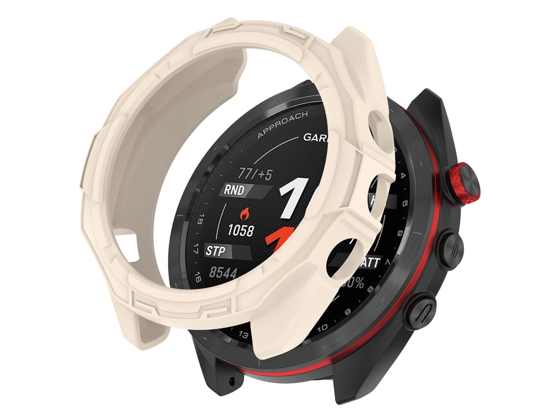 Estuche Yuysan para Garmin Approach S70 de 42 mm con media cubierta hueca Starlight