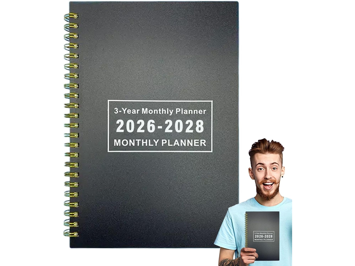 Agenda Mensual 2026-2028 - Cuaderno Calendario De 3 Años
