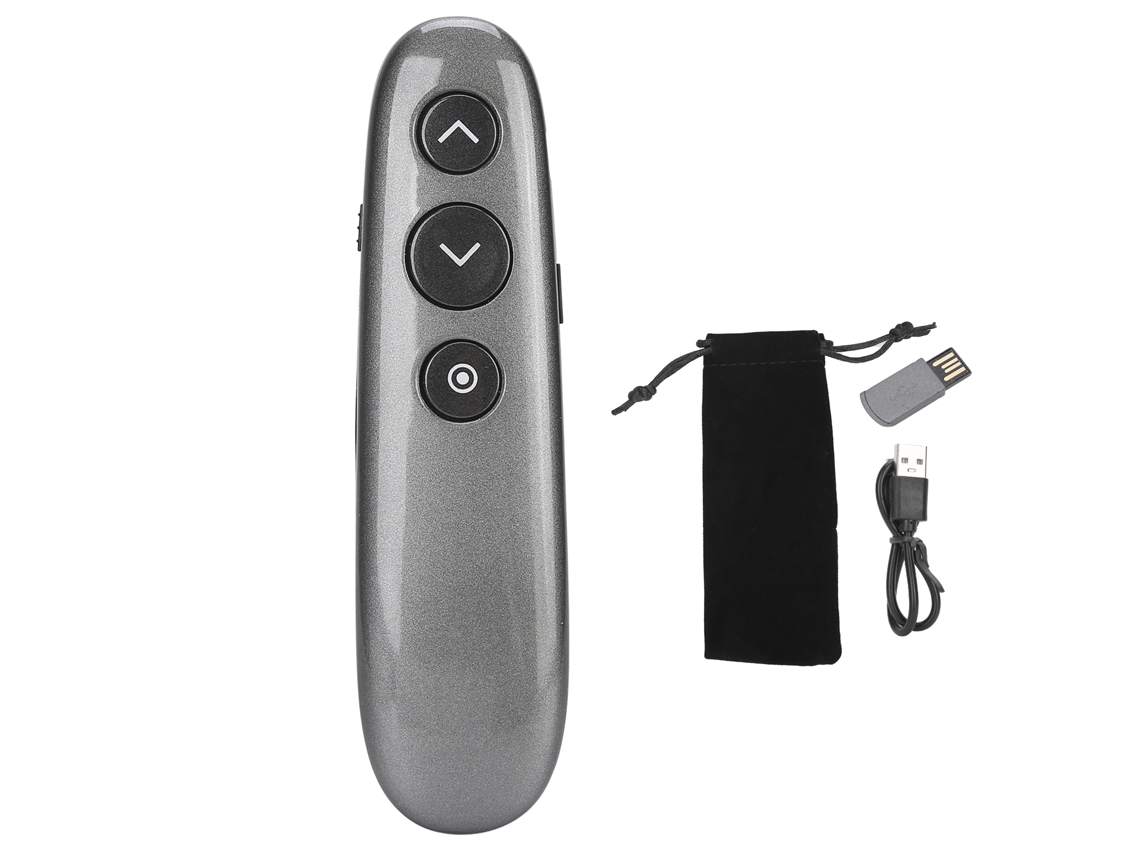 Presentador PPT inalámbrico (láser digital, resaltado con temporizador)