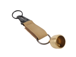 Campana De Oso De Latón Con Cremallera Para Senderismo, Camping Y Mochilas, Sonido Claro, Color Caqui