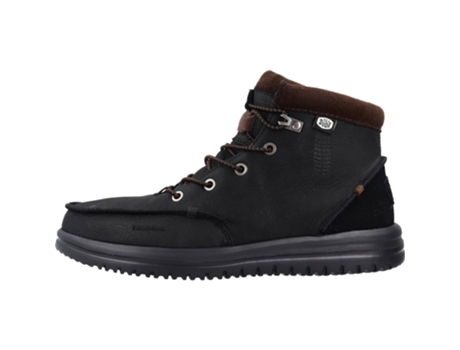 Zapatos de Hombre HEY DUDE Bradley Piel Negro (42)