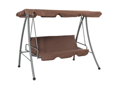 MAISON EXCLUSIVE Banco columpio de exterior con dosel color café