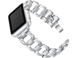 Correa Apple Watch 38 mm WJS Metal Plateado
