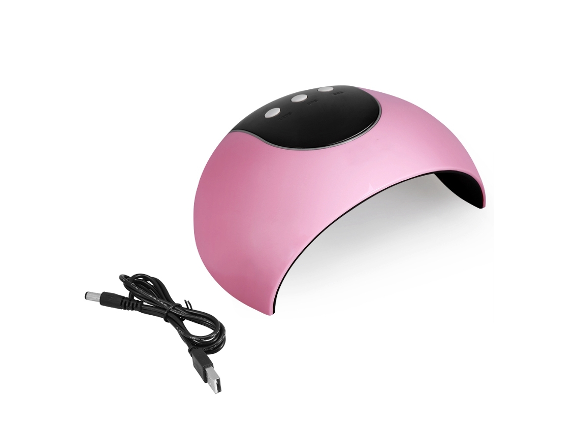 Lámpara de secado de esmalte de uñas LED UV Rebe-24W con sensor automático, secador de manicura inteligente rosa