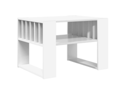 Mesa de centro/auxiliar blanca de 66 x 49,5 x 45 cm, madera tratada HARLANV1