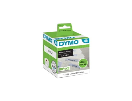 Rollo De Etiquetas DYMO 50 X 12 Mm (Blanco -6 Unidades)