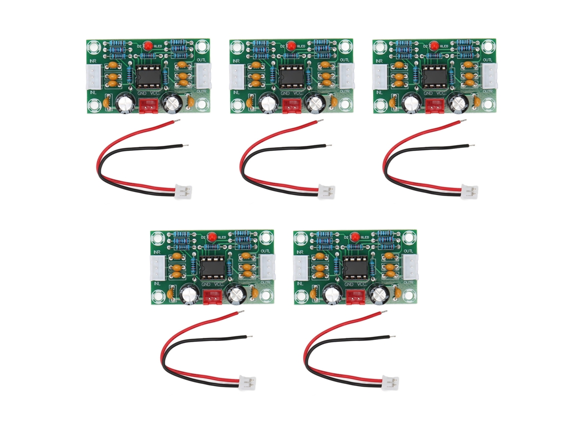 5pcs Placa Pré-amplificador Operacional Som Ne5532 Módulo Tone Digital 5x Amplificação Ca12-30v